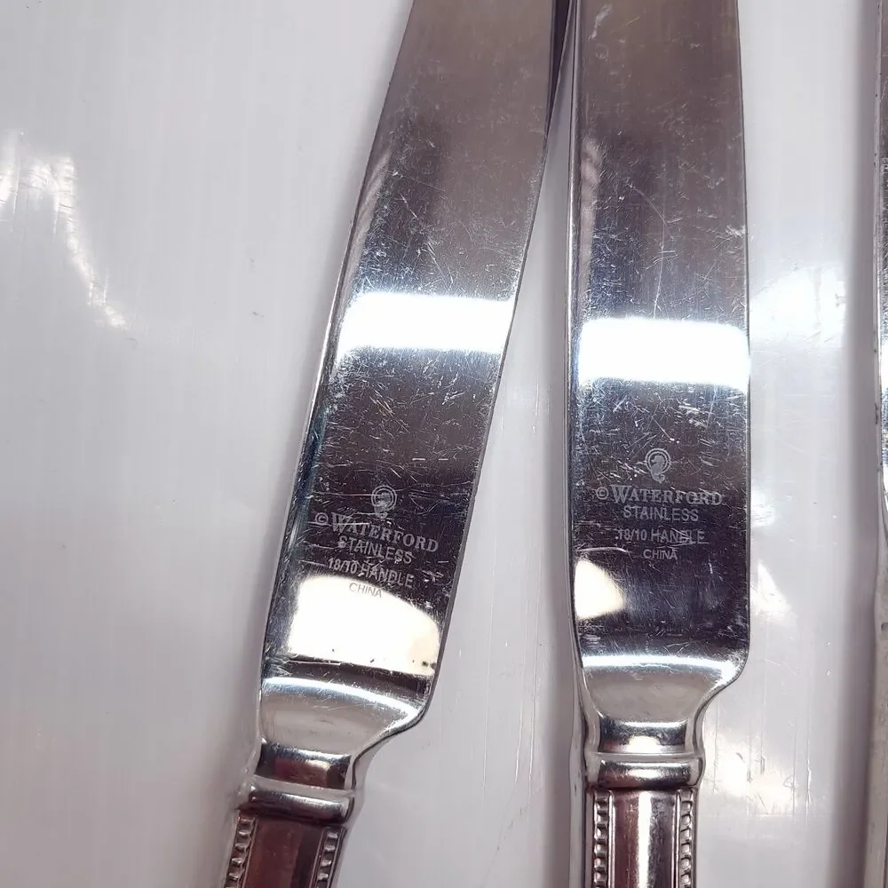 Waterford Somerset SET 3 French Hollow Knife dinner butter K2NF Stainless glossy
